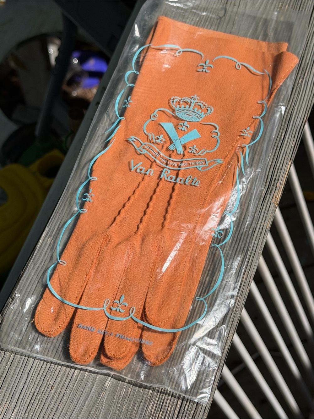 Hansen 60s Orange Pignylon Women's Gloves 6.5